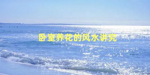 卧室养花的风水讲究
